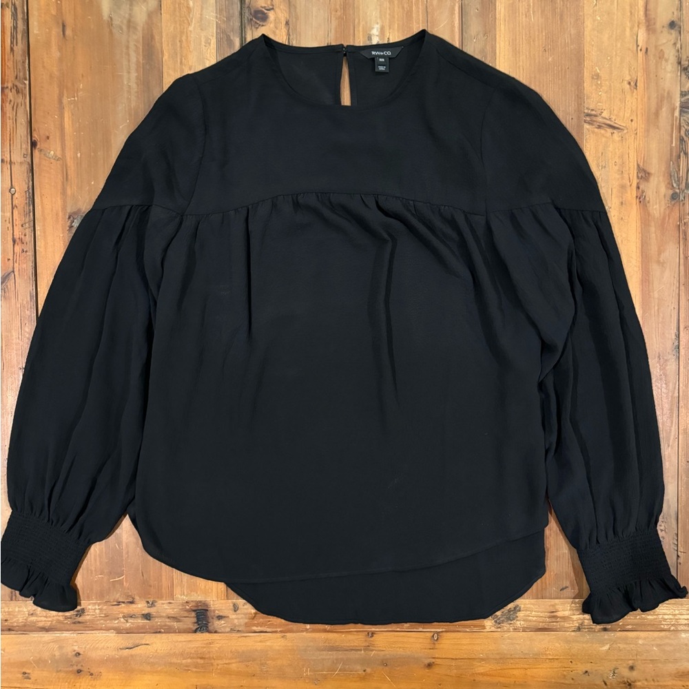 Crepe Long Sleeve Blouse